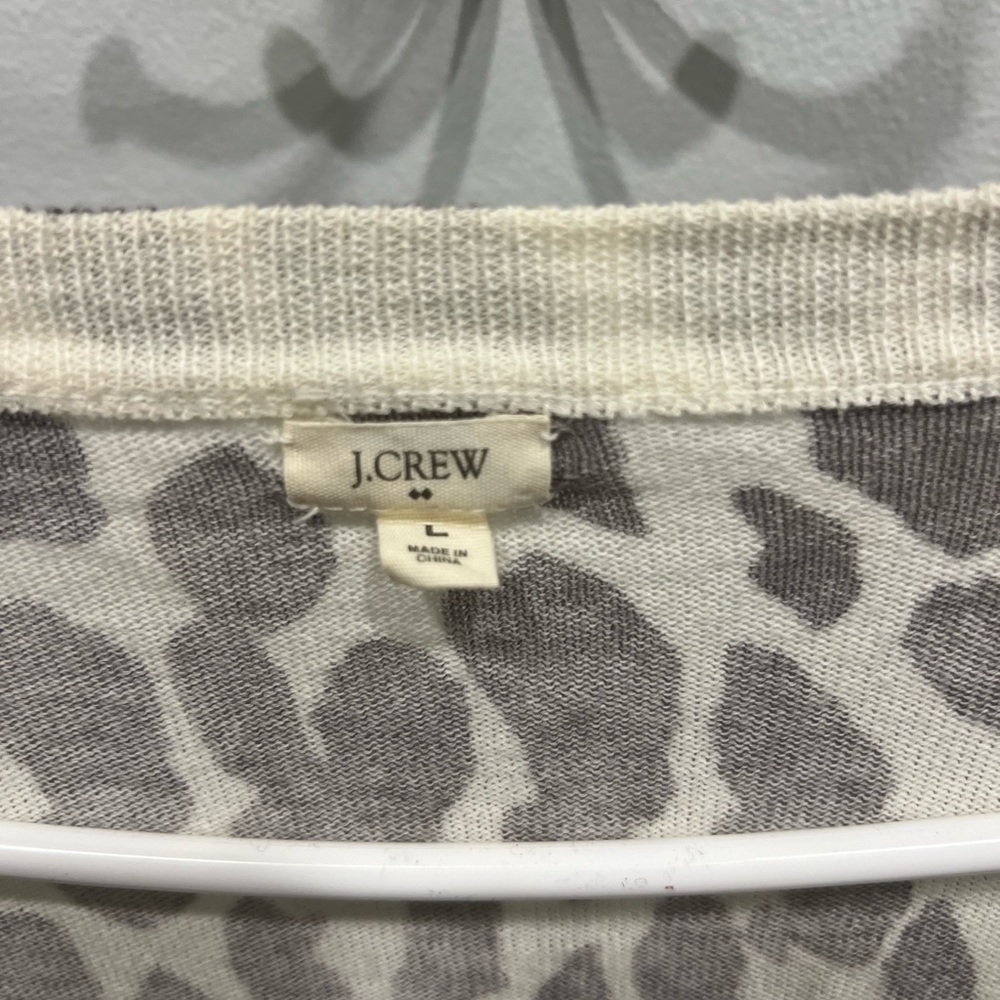 JCrew cardigan - grey leopard pattern - Picture 3 of 3